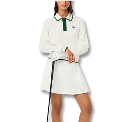 Lacoste Polo Collar Stretch Golf Sweater